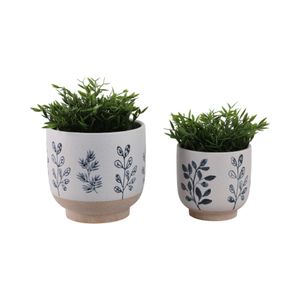 DRYDENBROOK SET OF 2 BLUE PLANTER 8 (IN) 3