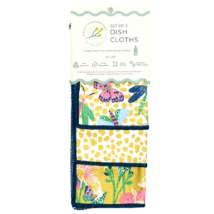 Bloom & Flutter blu Eco Dish Cloth (Set of 3) 8