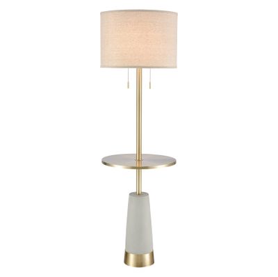 Below the Surface 63″ High 2-Light Floor Lamp - Polished Concrete