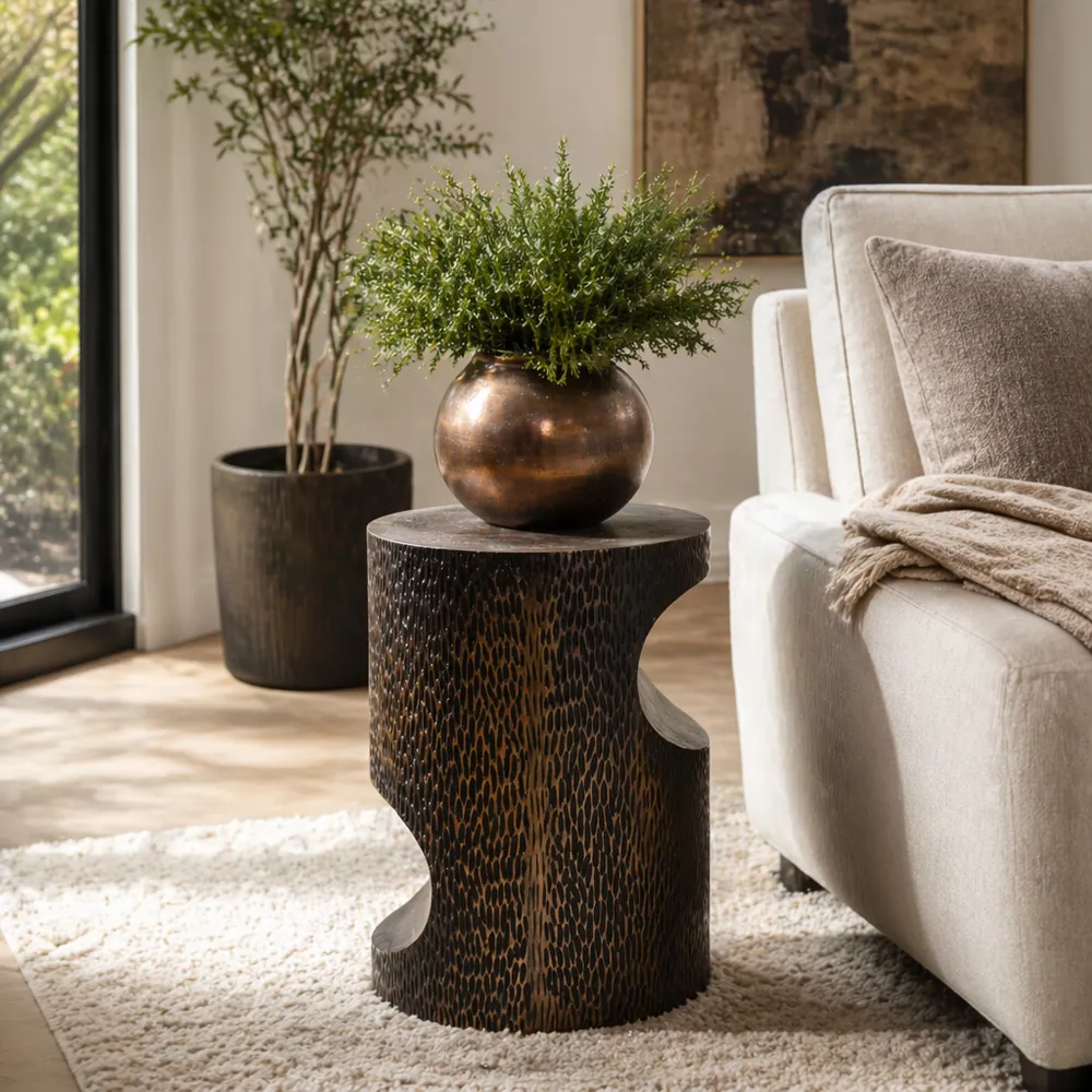 KANEWOOD BRONZE STOOL 21 (IN)