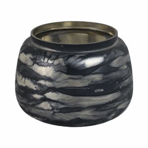 CLYDEBURN BLUE GLASS VASE 7 (IN) 4