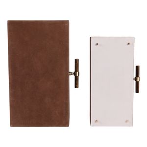 DORSETRUN SET OF 2 BROWN BOXES 7 (IN) 8
