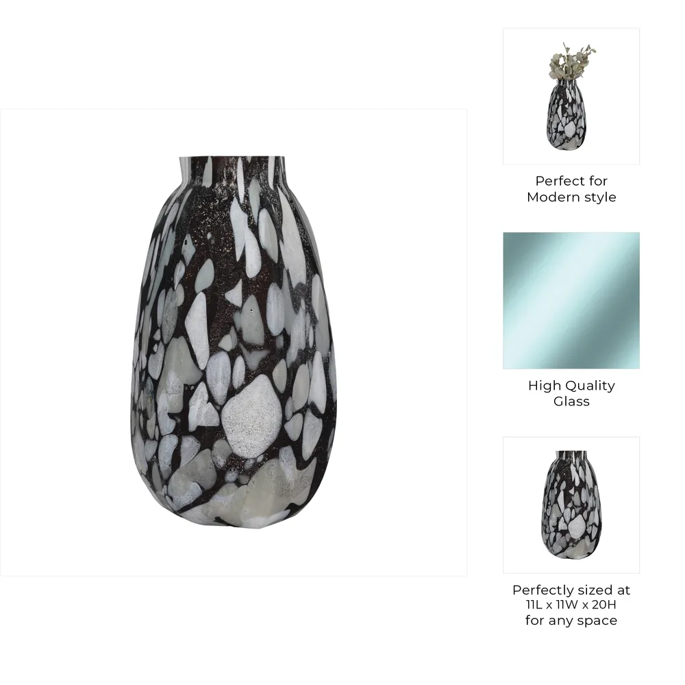 GAIGEMILL GRAY GLASS VASE 20 (IN)