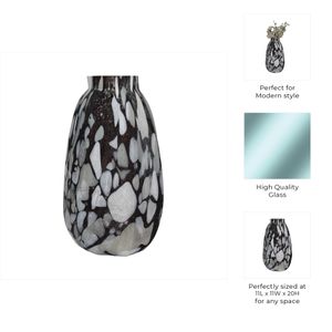 GAIGEMILL GRAY GLASS VASE 20 (IN) 8