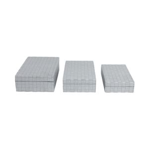 CANTONLEY SET OF 3 BLACK BOXES 4 (IN) 6