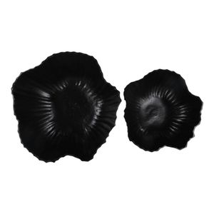 BREEVALE SET OF 2 BLACK BOWLS 7 (IN) 9