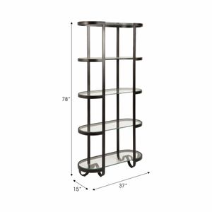 CASEYPORT BLACK SHELF 78 (IN) 8