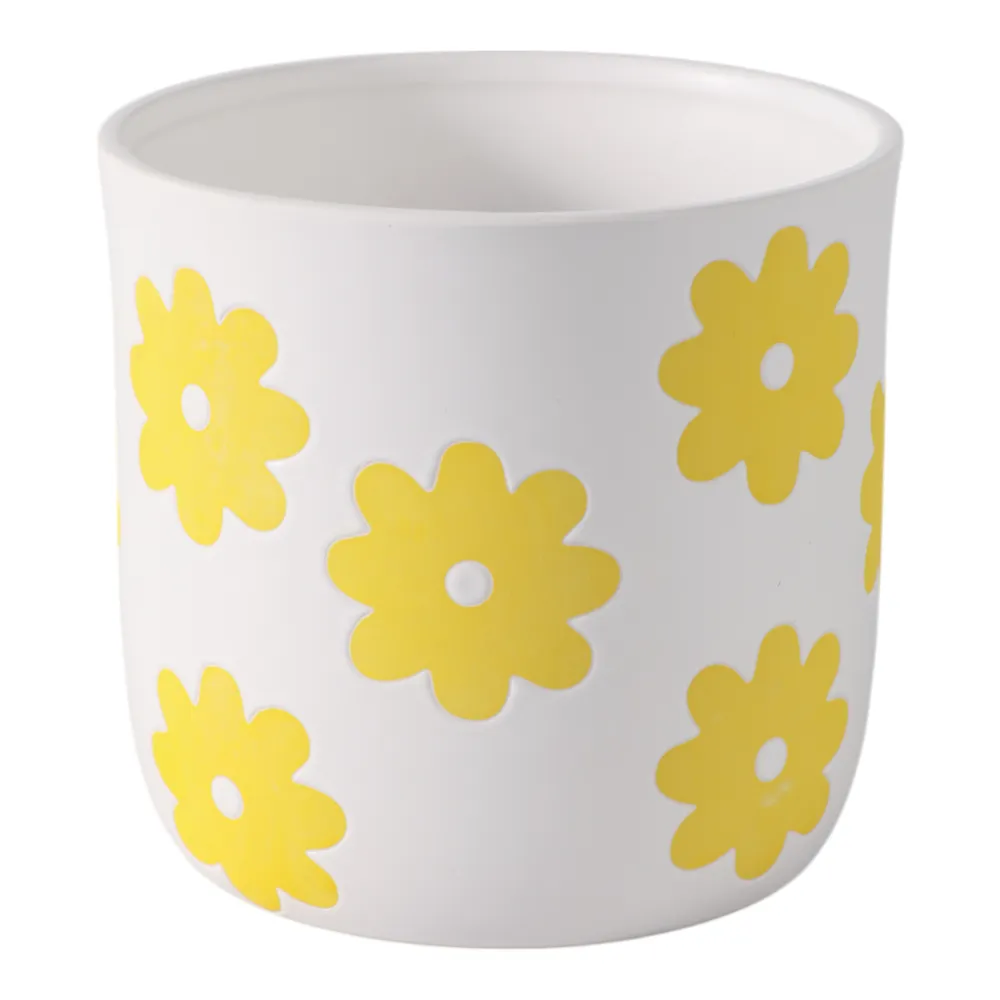 BELDENTON WHITE PLANTER 6 (IN)