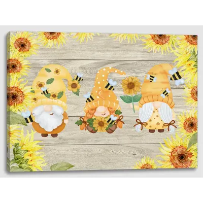 Bee Humble Canvas Print 12x16in