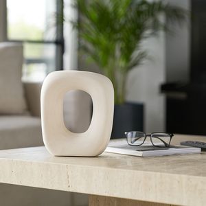 10" SHORT ROUGH OPEN CUT-OUT OBJECT, WHITE 11