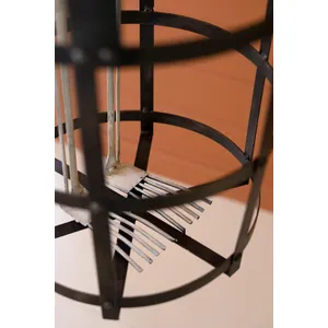 Metal Halloween Skeleton in a Cage 4