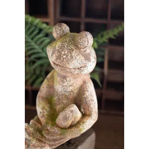 Small Faux Concrete Frog 2