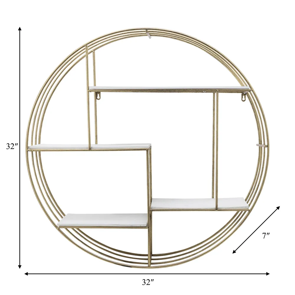 FINCHWAY WHITE WALL SHELF 32 (IN)