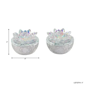 BAIRDCROSS SET OF 2 CLEAR BOXES 4 (IN) 9
