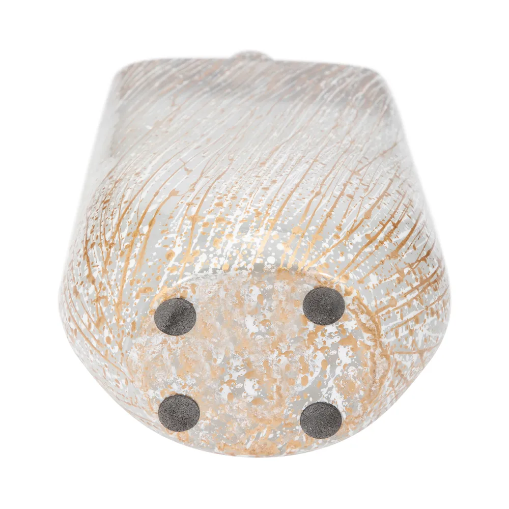 STONEWOOD IVORY GLASS VASE 16 (IN)