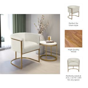 LUCASBEACH IVORY CHAIR 28 (IN) 10