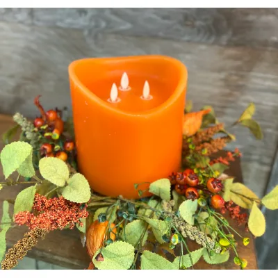 Autumn Cheer Candle Ring 6.5in