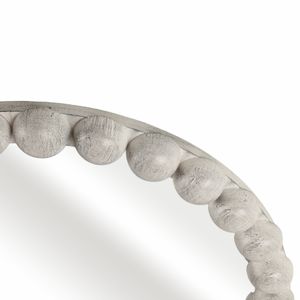 22X30 LARGE KNOBBY ARCH MIRROR, WHITE 6