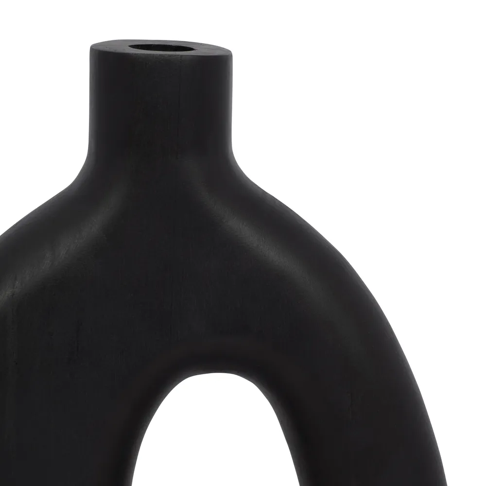 GRIFFINMOOR BLACK VASE 14 (IN)
