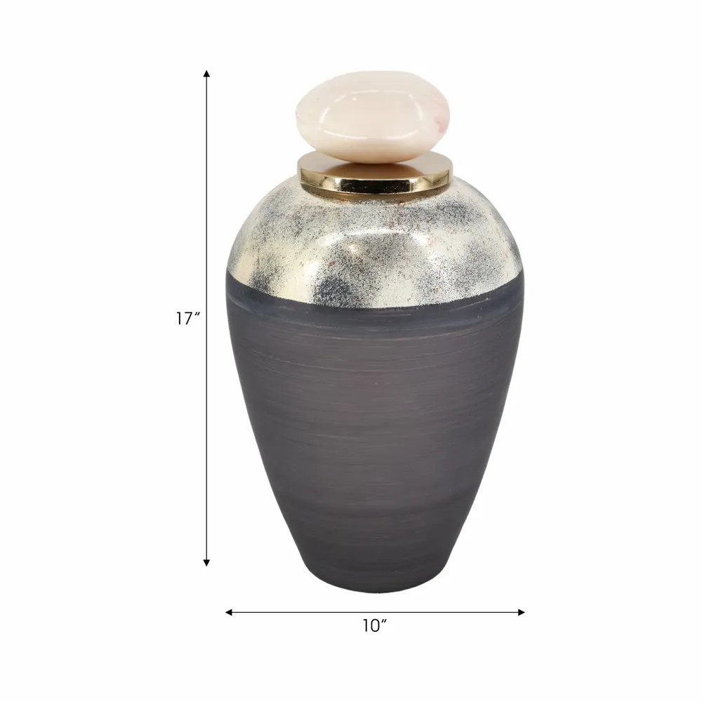 HAMLINRIDGE GRAY JAR 17 (IN)