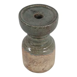 BARTONTON GREEN CANDLE HOLDER 7 (IN) 5