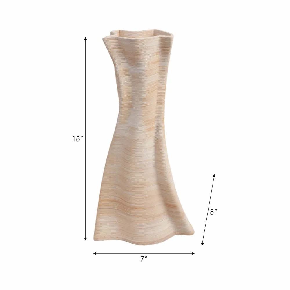 BRAEMORE TAN VASE 15 (IN)