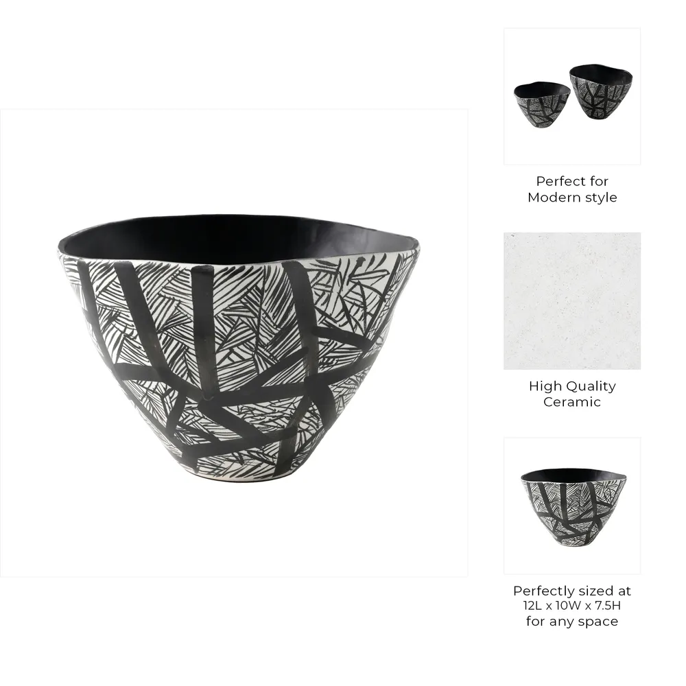 HAMLINSIDE BLACK BOWL 8 (IN)