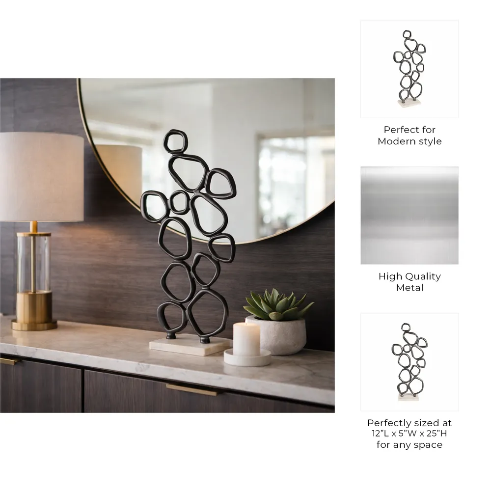 DECKERVALE BLACK DECOR 25 (IN)