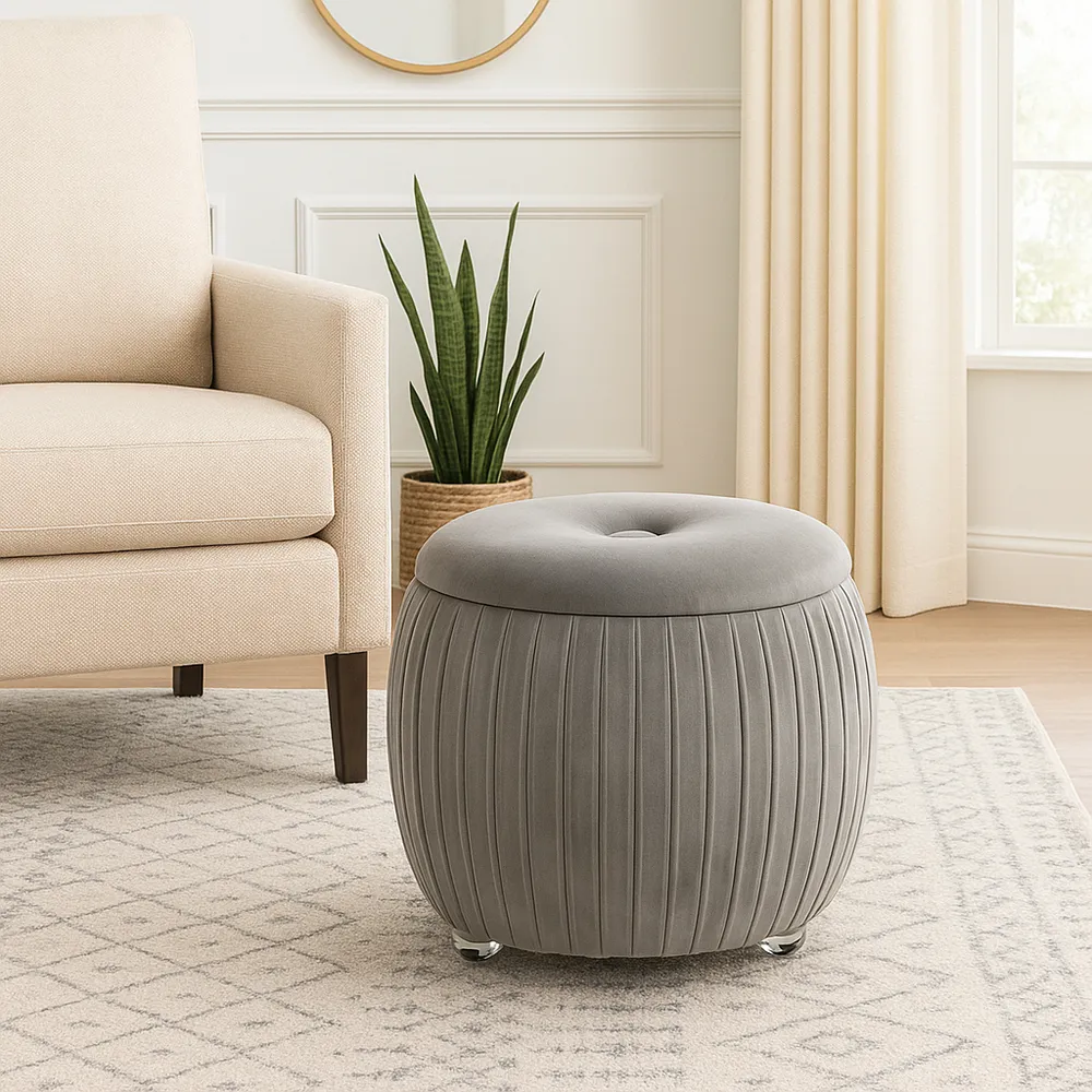 HENLEYFORD BROWN STOOL 18 (IN)