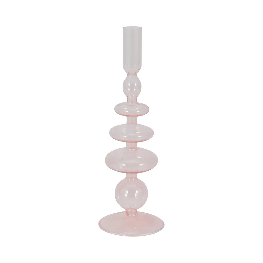 ELLENLAND PINK CANDLE HOLDER 11 (IN)