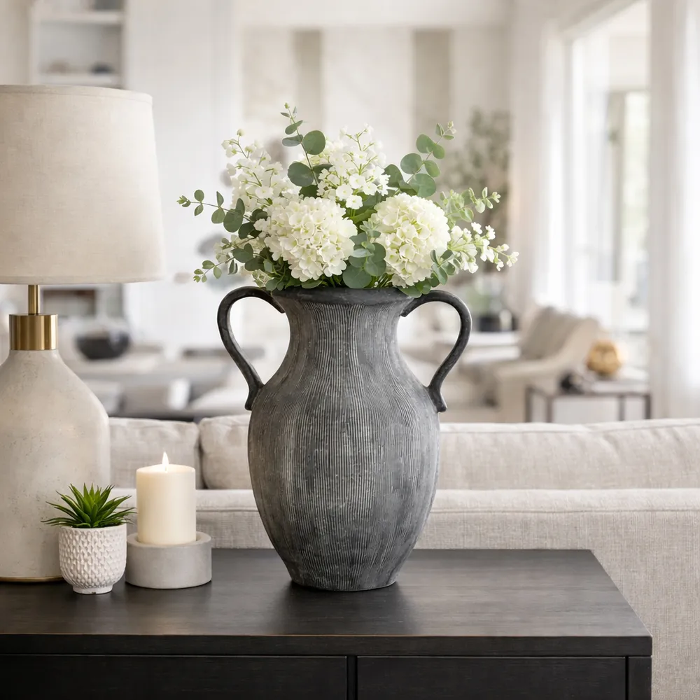ALTONMILL BLACK VASE 15 (IN)