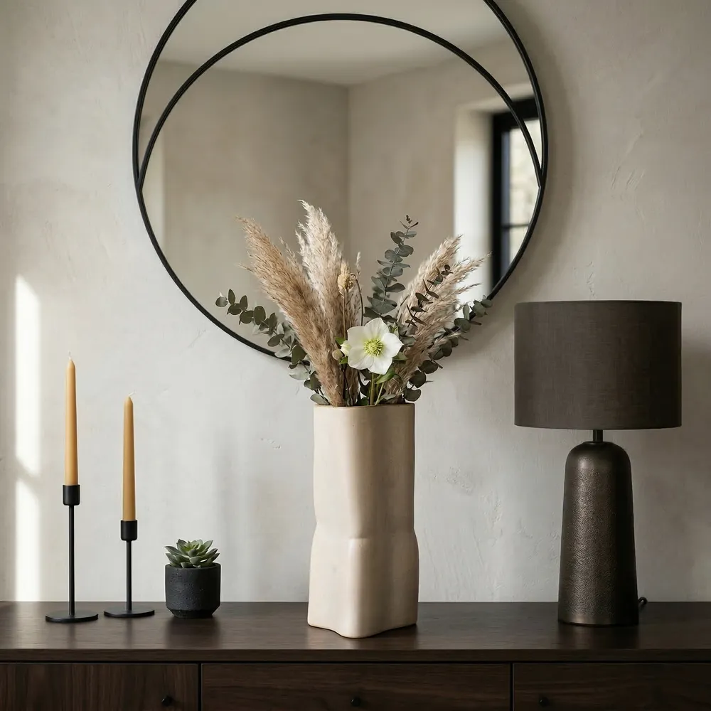 HARVEYWAY CREAM VASE 15 (IN)