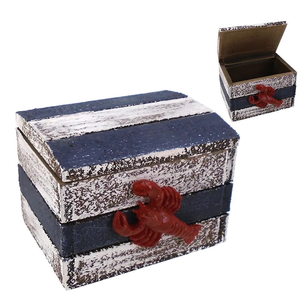 3" TREASURE BOX W/LOBSTER