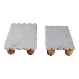 SAMSONVIEW SET OF 2 WHITE TRAY 3 (IN) 5