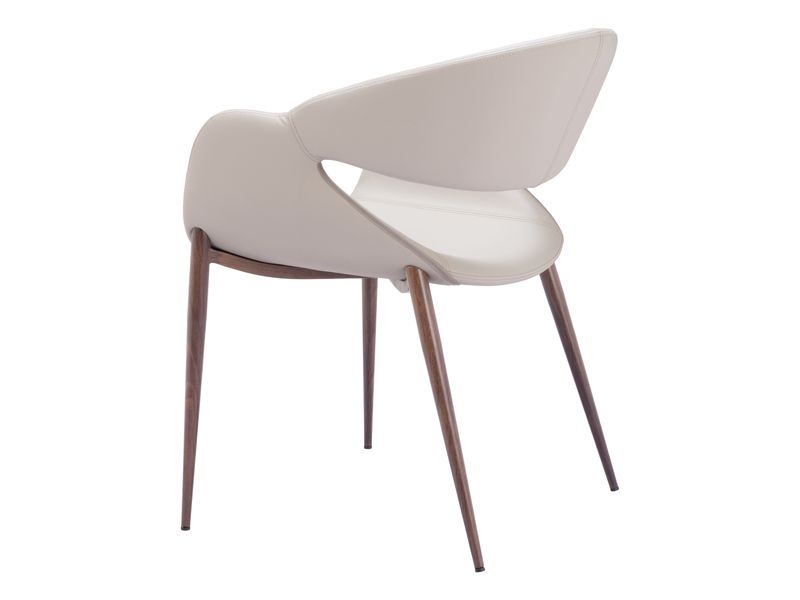 Limay Dining Chair Beige & Walnut 8