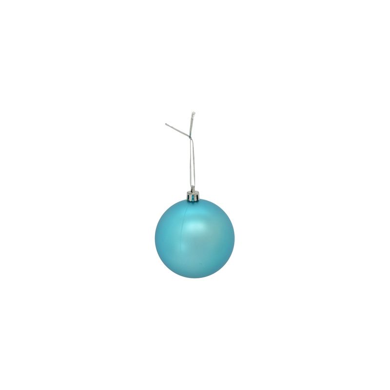 70mm Boxed Ball Ornament Set - Teal