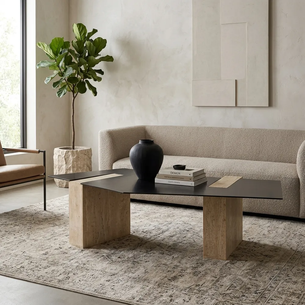 ARDMERE BLACK COFFEE TABLE 67 (IN)