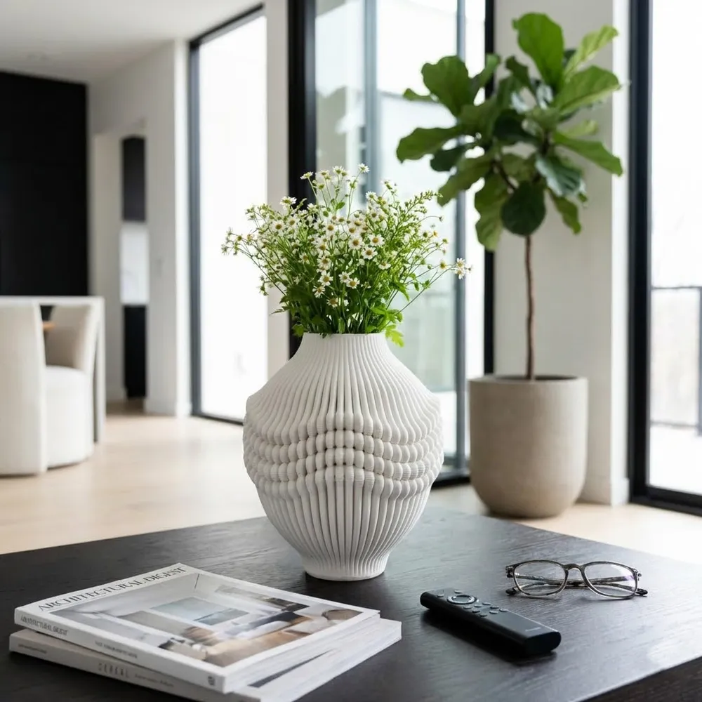 MURRAYHOLM IVORY VASE 14 (IN)