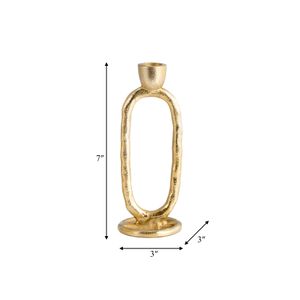 SHELTONRUN GOLD CANDLE HOLDER 8 (IN) 9
