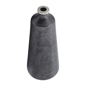 GRISHAMSHAW BLACK GLASS VASE 21 (IN) 5