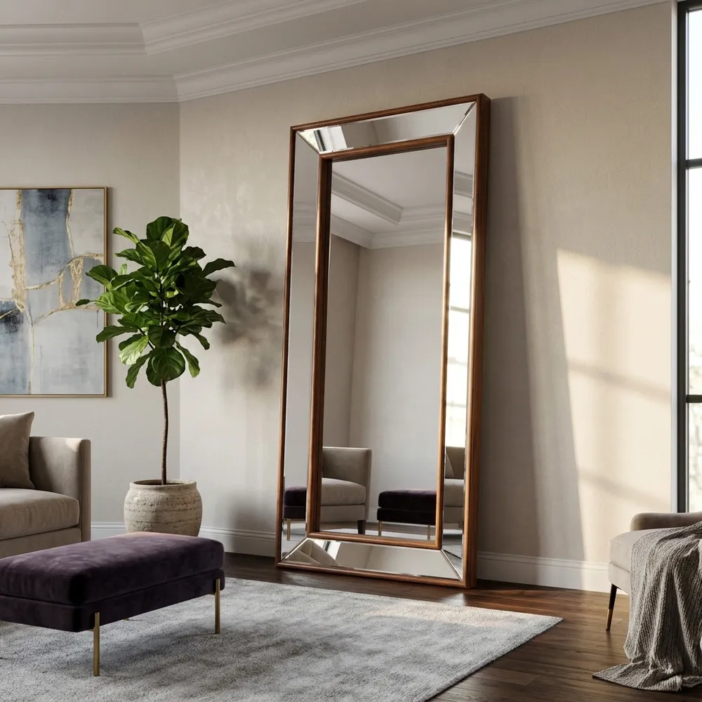 GAVINFIELD BROWN MIRROR 94 (IN)