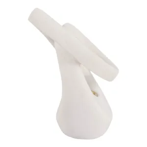 FIONAROSE WHITE CANDLE HOLDER 6 (IN) 5