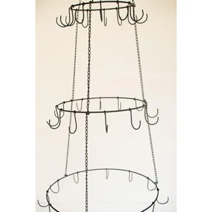 Three Layer Hanging Wire Ornament Tree 6