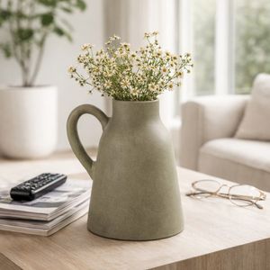 SHERMANCLIFF GREEN VASE 9 (IN) 12