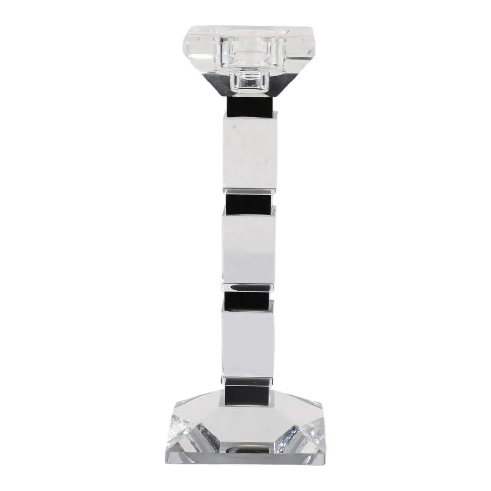 DALEYBROOK CLEAR CANDLE HOLDER 10 (IN)