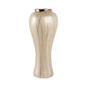 HENLEYGATE IVORY GLASS VASE 21 (IN) 5