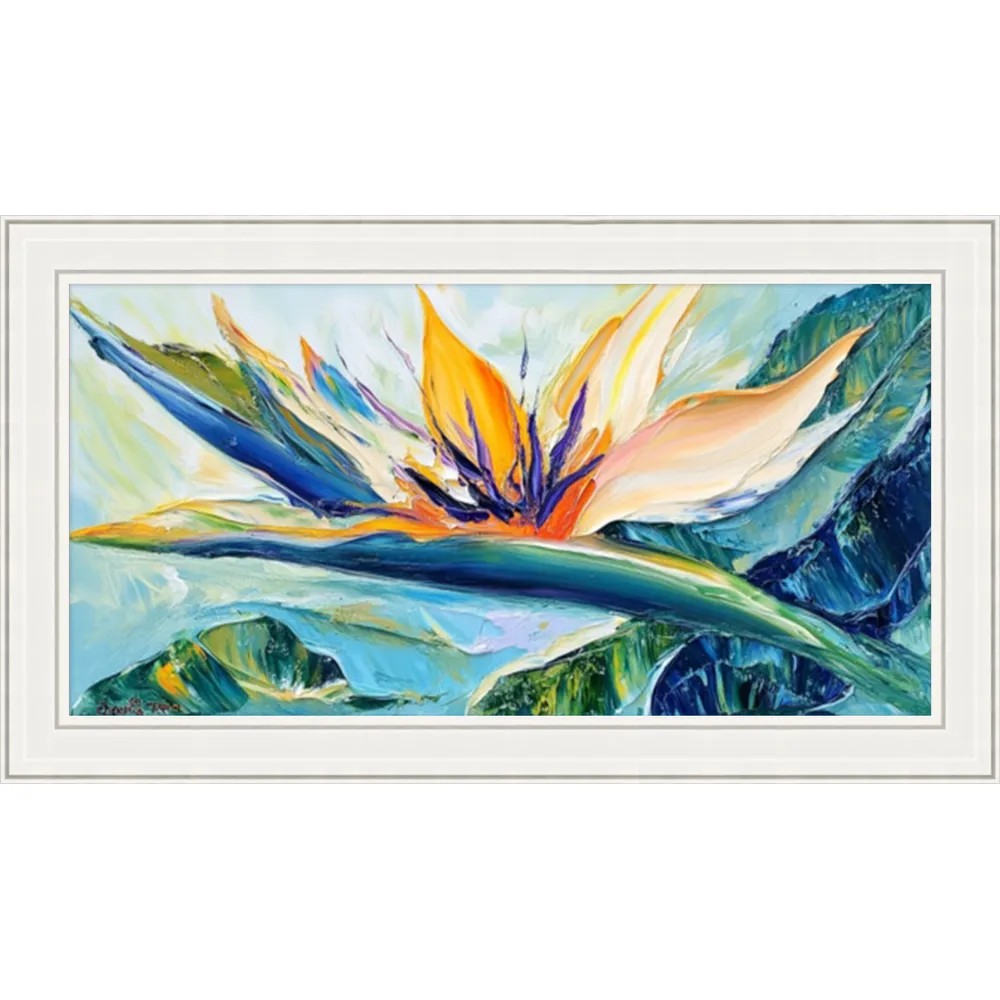Gel Print with White Beveled Frame