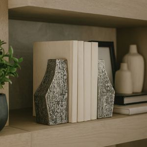ADLERMORE SET OF 2 BLACK BOOKENDS 8 (IN) 2