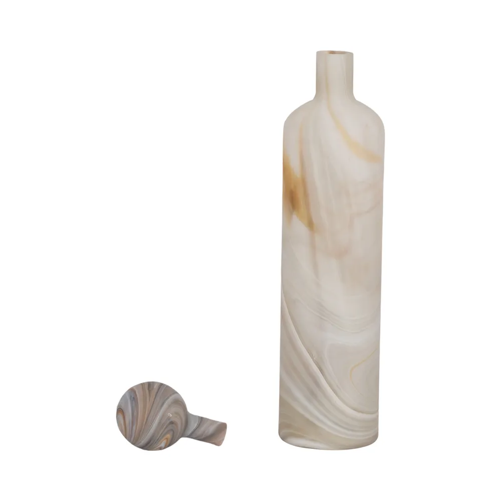 NEWTONGROVE GRAY GLASS VASE 20 (IN)