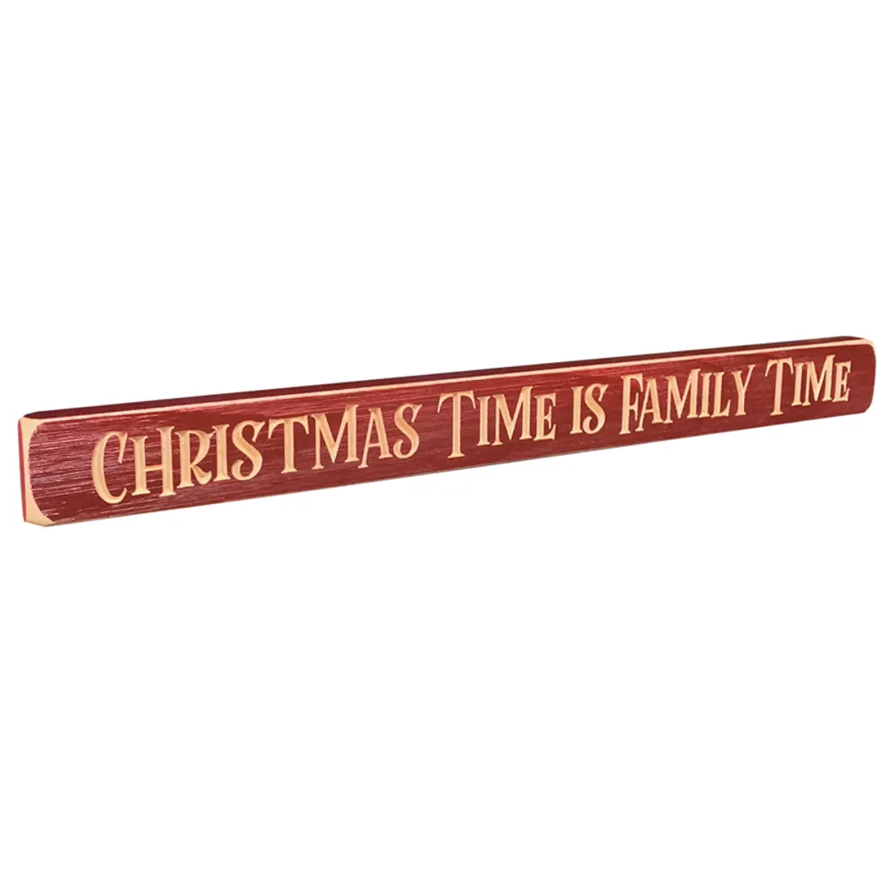 18" USA CHRISTMAS TIME BARNWOOD SIGN